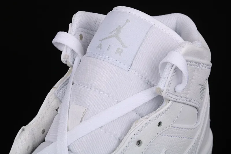 All Categories Air Jordan Jordan Series Basketball Shoes Air Jordan 1 Mid Air Jordan 1 Mid All White China Full First Layer Authentic Standard 554724-109